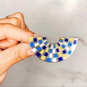 Egyptian Hathor necklace logo enamel pin